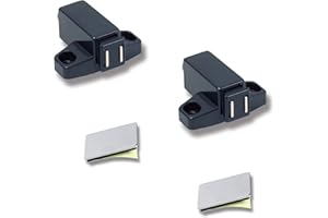 UMAXO® Pushtoopen Türöffner Federschnapper, automático Magnetverschluss Druckschnapper TouchLatch MöbelSchnäpper para atornillar, FederschnappVerschluss PushtoOpen con selbstklebendem