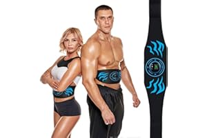 AILEDA Abdominales Electroestimulacion, Electroestimulador Muscular Abdominales, EMS Estimulación, Cinturón Muscular Abdominal, Estimulación Muscular para Fortalecer y regenerar los músculos Abdominals