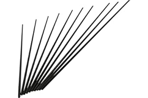 Aopin 10pcs Carbon Fiber Rod Pultrusion 3mm(OD) for Quadcopter, DIY project, Solid Matte Pole, Length 200mm