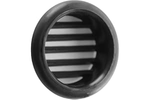 LA VENTILAZIONE Kratka wentylacyjna T3 N okrągła z tworzywa sztucznego, czarna, 40 mm