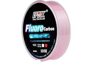 HEIBTENY El sedal invisible de fluorocarbono de 100 m mejora tu tasa de captura con un rendimiento superior