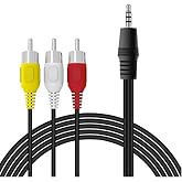 Alfais 4824 3.5 mm Stereo To 3 Rca Dişi Tos &Ccedil;evirici D&ouml;n&uuml;şt&uuml;r&uuml;c&uuml; Ses Kablosu