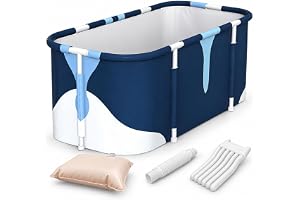 Bärbart vikbart badkar för dusch, bärbart badkar för vuxna, fristående stor familj SPA för badrum duschkabin (140 x 60 x 55 c