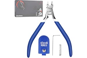 stedi Pince Coupante Precision de modélisme de 12,7 cm, avec lame ultra-fine et boîtier de lame en plastique pour réparation de modèles en plastique Gundam et fixation, bleu