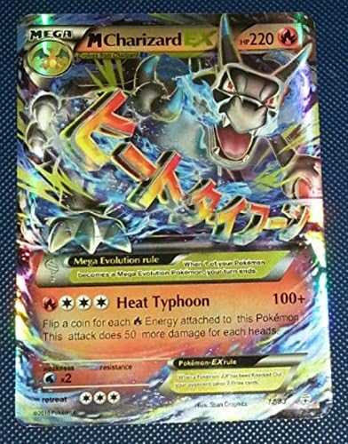 12/83 Mega Charizard EX Holographic Shiny/ Holo Flash Pokemon Card| Holographic Orica/ Handmade Pokemon Card| Pokemon Gift Card/ Pokemon for Collectors