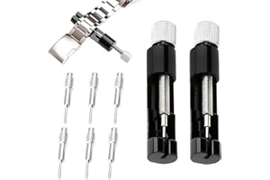 Vaporly UK Metal Watch Strap Repair Tool Kit, Threaded Link Remover with Additional Pins (2 Sets)