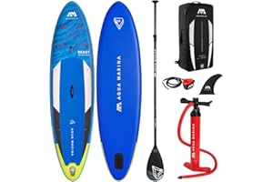 AQUA MARINA Aquamarina Beast 10’6”, Tavola SUP Unisex Adulto, Multicolore, 320 x 81 x 15 cm