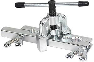 Maizoon Set di attrezzi svasati per fare svasati a 45 gradi in HVAC per tubi in rame idraulici 7 stampi da 3/16 "1/4" 5/16" 3/8" 1/2" 5/8" 3/4" Kit ideale