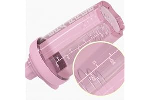 fllyingu Protein Shaker 500 ml Fitness Mixer - Protein Shaker a Fugas - Sin BPA, con Escala para Batidos proteína suero cremoso en Polvo, Aislado proteína y concentrados BCAA en Negro