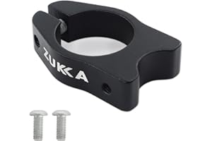 ZUKKA Quick Release 31.8 mm Bicycle Seat Post Clamp with Rear Rack Mount Aluminum Alloy Seat Tube Clip Bike Clamp Black for MTB Bicycle