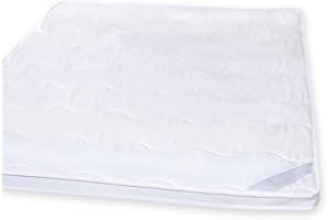 aqua-textil Ambiente Unterbett 90 x 200 cm weiß Mikrofaser Matratzenauflage Hohlfaser Füllung Auflage Matratzenschoner