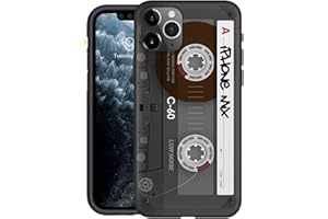 Yoedge Negro Funda para Apple iPhone 14 Pro MAX 6,7″, Carcasa de Silicona Case con Dibujos Animados Aesthetic Protectora de Teléfono móvil Caso TPU Caso Cover para iPhone 14 Pro MAX, Cinta de Audio