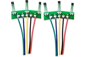TENLANG 2Stück 2 Räder Elektrofahrzeuge Motor Hall Sensor mit Board Kabel 120-Grad-Motor 3144 3413 Hall-Schaltkreis Element E-Bike Hall-Sensor mit Draht