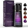 Polar Hair Dye Shampoo, Polar Haircare Instant Dye Shampoo, Hair Dye Shampoo 3 in 1 for Gray Hair, Color Shampoo Hair Dye for Hair Coverage, Keeping Hair Healthy and Shiny (Purple)