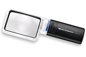 Eschenbach OPTIK Lupa ręczna z oświetleniem LED mobiluxLED 75 x 50 mm, 15113, powiększenie 3,5 x, 75 x 50 mm