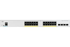 Cisco Systems Catalyst 1000-24T-4X-L przełącznik sieciowy, 24 porty Gigabit Ethernet (GbE), 4 porty 10G-SFP+, praca bez wentylatora, rozszerzona ograniczona dożywotnia gwarancja (C1000-24T-4X-L)