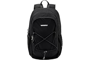 Waterfly Lightweight Small Hiking Backpack: 20L Sport Rucksack with Chest Strap Outdoor Daypack for Travel Walking Camping Cycling School Women Men Teenagers