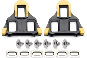 TRANSPLANT Tacchette Bici Compatibili con Shimano Spd Sl (SH11 SH12 SH10) & SH51 – Set di Tacchetti di Ricambio per Bici da Corsa e MTB, Rosso/Blu/Giallo/Nero