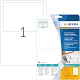 HERMA 8316 Versandetiketten mit Einlieferungsbeleg DIN A4 (182 x 130 mm, 25 Blatt, Papier, matt) selbstklebend, bedruckbar, p