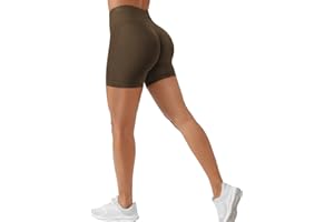 ZAAYO Short de Sport Femme à Taille Haute, Short Leggings Cycliste Pantalon Court Opaque Collants Shorts