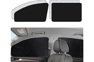 XCBYT Parasol Coche Magnetico 4 Unidades, Parasol Coche Lateral, Parasol Ventanas Traseras Coche, Protector Solar, Oscurecedor Ventana Coche