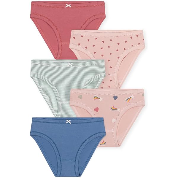 Lot De Tee-shirts Fille – Petit Bateau – Coton Ajouré Manches Longues – Doux Et Confortable - 5