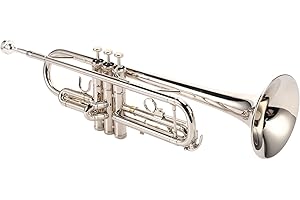 GAEIRT Srebrna trąbka, trąbka Bb Mosiężna trąbka jest wyraźna i ma wysoką przepuszczalność głosu Wykonany z wysokiej jakości mosiądzu do instrumentów