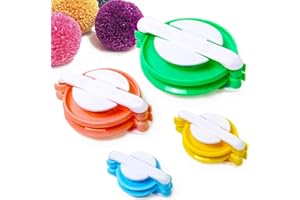 Cubeplug 4 Size Pom pom Maker Fluff Ball Weaver Knit Needle DIY Tool Kit Bobble Craft [MN06]