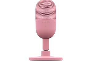 Razer Seiren V3 Mini - Ultrakompaktowy mikrofon USB (14 mm mikrofon pojemnościowy, superkardioidalna charakterystyka kierunkowa, czujnik Tap-to-Mute z diodą LED, pochłaniacz wstrząsów) Quartz