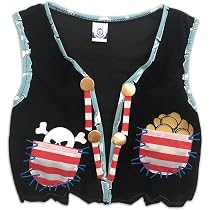 Liontouch - Bouclier Pirate - Capitaine Rayure Rouge - 3-8 Ans | Jouet en Mousse pour Petits Garçons avec Motif Crâne - Accessoire Idéal pour Déguisements et Costumes pour Naviguer dans Les