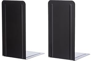 Alco-Albert 4303-11 Lot de 2 serre-livres en métal 130 x 240 x 140 mm (Noir) (Import Allemagne)
