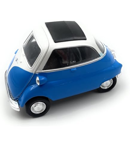Modèle Réduit BMW Isetta Pompieri (pompiers) 1955 - Échelle 1:18 - Marque Welly - Neuf En Boîte