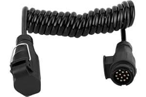 Leftwei Câblage de remorque, rallonge 13 Broches à 13 Broches connecteur de remorque 13 Broches, remorque pour véhicule Utilitaire