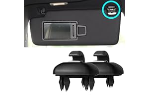 XUKEY 2 soportes para parasol de coche negro para A1 A3 A4 A5 S3 S4 S5 Q3 Q5 TT 8U0857562A