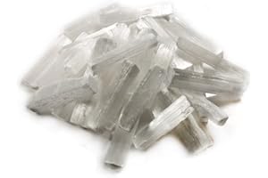 Earth Story 100g Selenite Sticks – 5-15cm Small Sticks, 1-10 Sticks for Cleansing & Energy Work