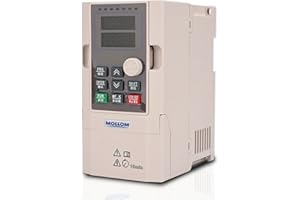 MOLLOM VFD 1.5KW 2HP 5.1A 220V Single or Three Phase Input to 3 Phase 0-3000 Hz Output Variable Frequency Drive Control Inverter for Spindle Motor CNC Speed Control