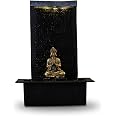 Fontaine D'intérieur Zenitude Avec Bouddha - Mur D'eau éclairé LED - 40cm - Ambiance Zen