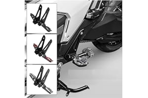 FAYEDENICY Motorrad-Beifahrer-Fußrastenpedal für X ADV XADV X-ADV 750 XADV750 X ADV750 XADV-750 2021 2022 2023 Klappbare hintere Stützfußraste Fußrastenanlage Verkleidungssatz Zubehör (Schwarz)
