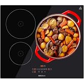 Cecotec Bolero Squad I 3250 Induction Hob 3 Fires. Maximum Power 7400W in 9 Levels, Light Indicator, Max. Diameter 290 mm, Bo