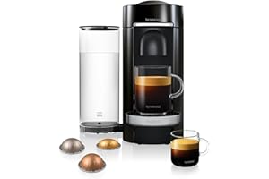 Nespresso 11385 Vertuo Plus Coffee Machine, Plastic, 1260 W, 1.8 liters, Black