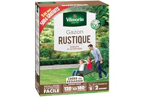 Vilmorin - Gazon rustique - Boite de 3 kgs dont 500grs GRATUIT