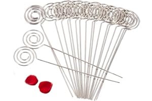 EWBOB KSTE - Supporto clip memo, clip per memo, argento con clip per foto, fai da te, artigianato in metallo, per foto, foto, memo note, portafogli, con personalità, creativa, 50 pezzi, dimensioni: forma