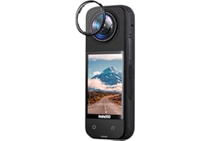 CERFFOOL Protezione per obiettivo in plastica per Insta360 X4 Protezione per obiettivo rotante HD Cappucci protettivi trasparenti trasparenti impermeabili antipolvere Protezione per lenti per