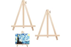 SZKKQKJ Staffelei holz,mini staffelei,staffelei klein,Staffeleien,2 Stück, 18 x 24 cm, Mini Zeichenstaffelei,Kleine Tischstaffelei, Staffelei Deko, für Visitenkarten, Fotoalben, Malhandwerk