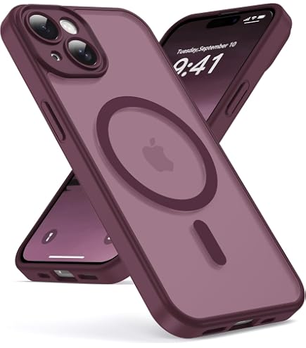 Custodia Magnetica Per IPhone 15 Con Retro Traslucido Opaco – Antiurto E Anti-impronta