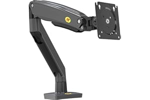 Ergosolid Support Ecran PC Moniteur, Support de Bureau Professionnel avec Ressort à gaz pour Grands moniteurs LCD 22-35 Pouces, pour Une Charge de 2 et 12 kg