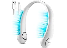 VRPRIME Portable Rechargeable Neck Fan | Better Then Table or Hand Fans | USB Charging Battery Fan | Smart Mini Hand Free 3 H