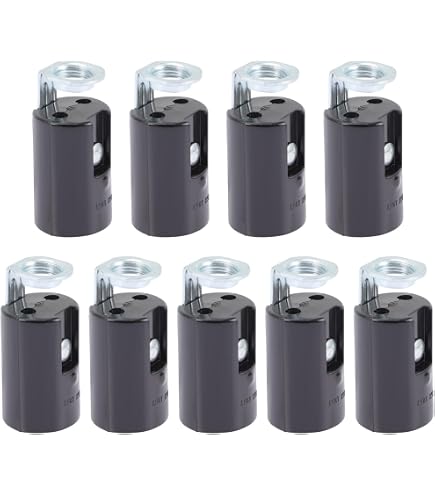 Sourcing Map Lot De 15 Clips T5 U Plastique Avec Vis - Supports Pour Tubes LED Et Fluorescents - Montage Facile