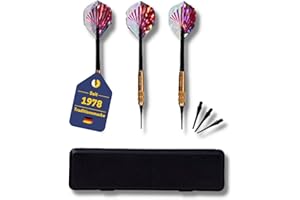 ‎B BEST SPORTING Best Sporting Safety-Dartpfeile Knight I 3 Dartpfeile mit Kunststoffspitze & Messinghülse I Softdart-Set I E-Dart Pfeile I inkl. Ersatzspitzen & Dart-Etui I Dart-Zubehör