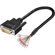 Lot De 4 Adaptateurs DB15 Mâle RS232 Sans Soudure - Connecteur D-SUB 15 Broches - Pour Câblage Industriel, Test